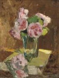 A Still Life With Roses In A Vase thumbnail
