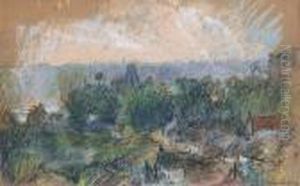 Vue De La Vallee De La Seine Sous La Brume by Albert Lebourg