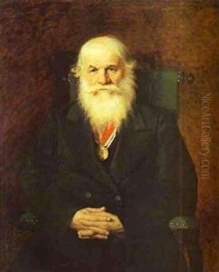 Portrait Of The Merchant Ivan Kamynin 1872