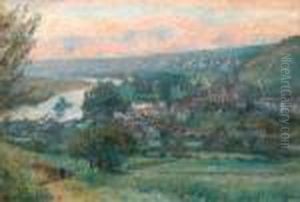 Bord De Seine A Vetheuil. by Albert Lebourg