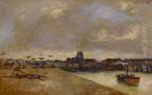 L'avant Port De Dieppe by Albert Lebourg