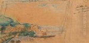 Paysage En Bord De Seine by Albert Lebourg