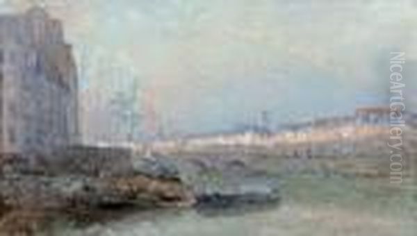 La Seine Et Les Quais, Au Pont Marie, Declin Du Jour - view 1