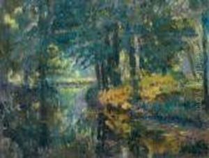 Paysage De Riviere by Albert Lebourg