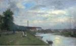 Le Pont De Charenton. by Albert Lebourg