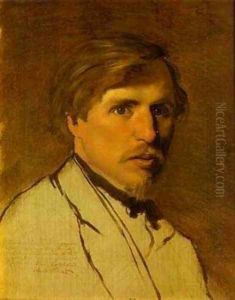 Portrait Of The Artist Illarion Prianishnikov 1860s
