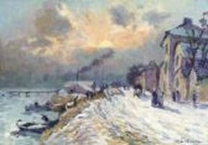 Bords De La Seine. L'hiver A Herblay Bords De La Seine. L'hiver A Herblay