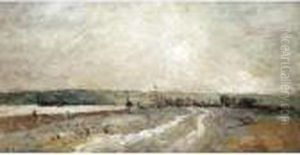 Le Port Pres De Rouen by Albert Lebourg