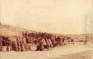 Paysage Aux Environs De Rouen, Circa 1890