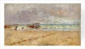 Boulogne Sur Mer, Sur La Plage by Albert Lebourg