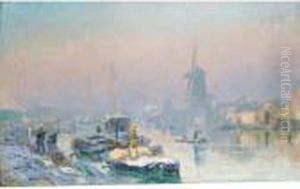 Canal En Hollande by Albert Lebourg
