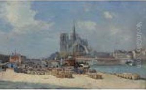 Notre Dame, Paris by Albert Lebourg