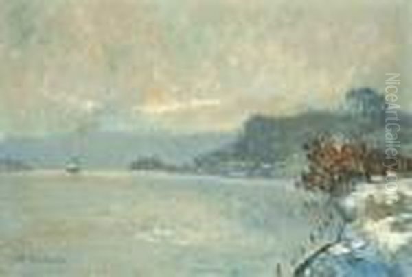 Neige A La Bouille (un Bateau A Vapeur En Amont) - view 1