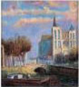 Vue D'amiens, Circa 1910 by Albert Lebourg