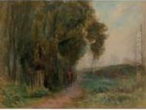 Chemin Montant Le Long D'une Voie Ferree Chemin Montant Le Long D'une Voie Ferree