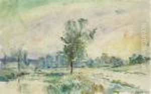 Paysage De Campagne, Hondouville-sur-iton (eure) by Albert Lebourg