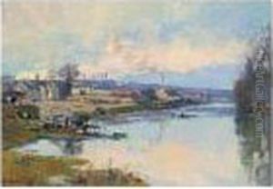 La Seine A Port-marly by Albert Lebourg