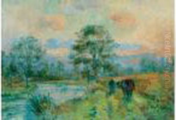 Paysage, Bord De Riviere - view 1