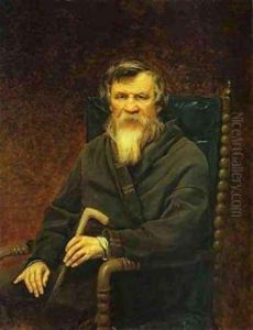 Portrait Of The Historian Mikhail Pogodin 1872