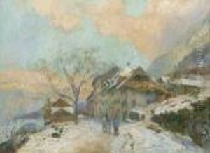 Les Bords Du Lac De Geneve A Saint-gingolph by Albert Lebourg