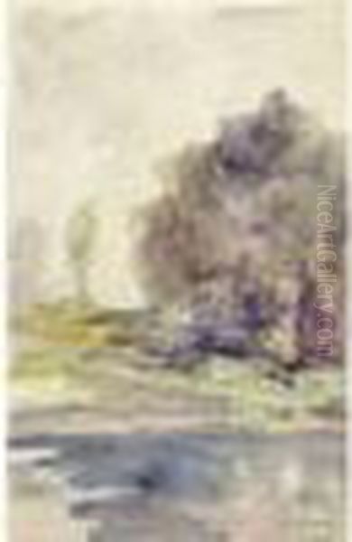 Paysage En Bord De Seine. - view 1