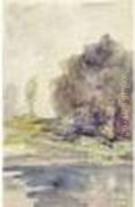Paysage En Bord De Seine. by Albert Lebourg