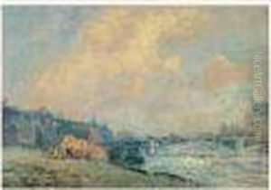 Paris, Le Pont Des Saints-peres by Albert Lebourg