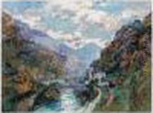 Le Rhone A Saint-maurice, Valais (suisse)