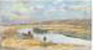 La Durdent A Veulettes, Le Soir (paysans Puisant De L'eau A La Riviere) La Durdent A Veulettes, Le Soir (paysans Puisant De L'eau A La Riviere)