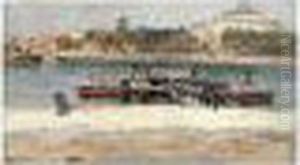 Bateau-mouche Au Quai St Bernard A Paris