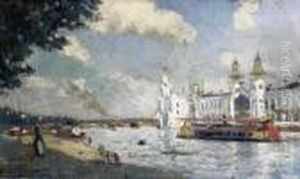 Paris, Le Palais Algerien Au Bord De La Seine, Exposition Universelle, 1889.