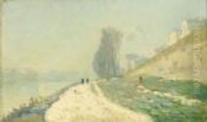 Effet De Neige Aux Environs De Paris by Albert Lebourg