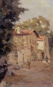 Village De Clermont by Albert Lebourg