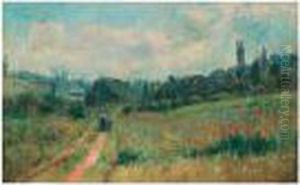 Sentier De Vetheuil, Effet Du Matin by Albert Lebourg