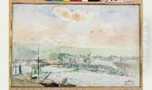 La Seine A Rouen, Vue Du Bon Secours - view 1