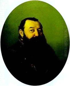 Portrait Of Nikolai Rezanov 1868 by Vasily Perov