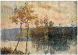 Remorqueur Au Bas-meudon, Le Soir by Albert Lebourg