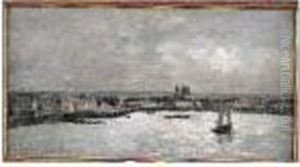 Dieppe - L'avant Port A Maree, 1882.