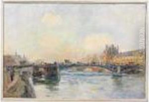 Peinture Sur Toile Executee En 1901,signee Et Datee En Bas A Gauche. Peinture Sur Toile Executee En 1901,signee Et Datee En Bas A Gauche.