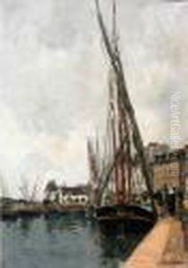Voilier A Quai Sur Le Port
