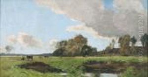 Paturage En Normandie by Paul Lecomte