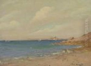 Prachtvollekustenlandschaft An Einem Sonnigen Tag by Paul Lecomte