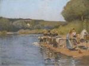 Lavandieres Au Bord D'une Riviere Lavandieres Au Bord D'une Riviere