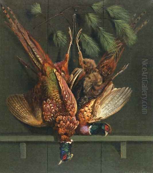 Hanging Pheasants - view 1