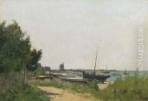 Vue D'un Navire Sur La Plage Vue D'un Navire Sur La Plage