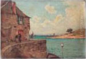 Port Sauzon, Belle Ile En Mer by Paul Lecomte