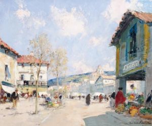 Scene De Marche by Paul Emile Lecomte