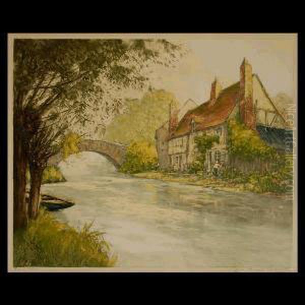 A Cottage Along A River. - view 1