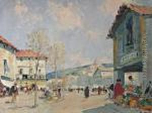 Scene De Rueorientale by Paul Emile Lecomte
