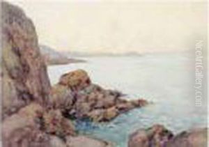 Bord De Mer. by Paul Emile Lecomte